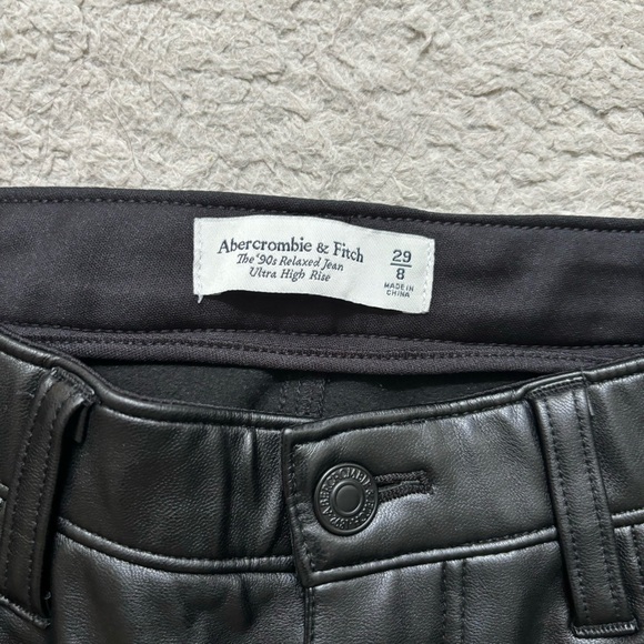 Abercrombie Leather High Rise Loose Pant | NWOT - Picture 4 of 6